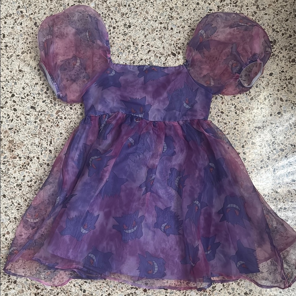 Purple Pokémon Gengar Selkie-style dress - Picture 2 of 3